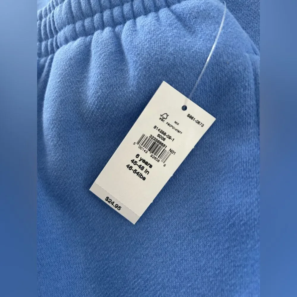 Baby GAP Vintage Soft Easy Joggers Cornflower Blue, Size 6 Years, NWT